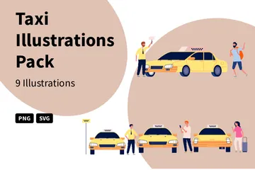 Taxi Illustration Pack