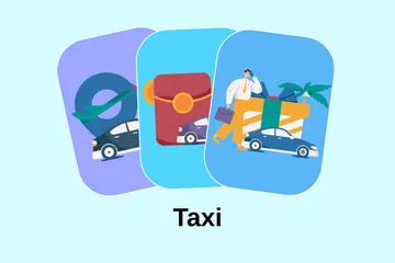 Taxi Illustration Pack