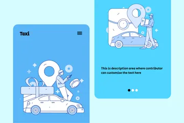 Taxi Pack d'Illustrations