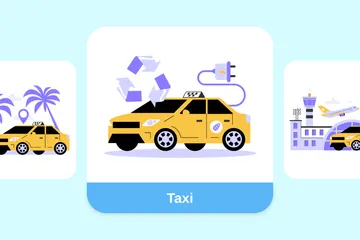 Taxi Illustration Pack