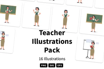 Teacher Illustration Pack