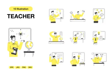 Teacher Illustration Pack