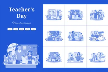 Teacher's Day Illustration Pack