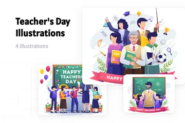 Teacher's Day Illustration Pack
