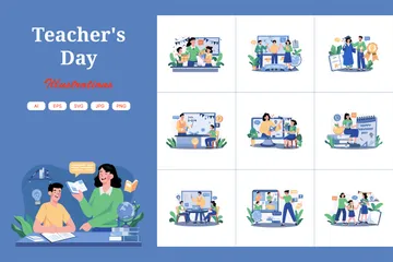 Teacher's Day Illustration Pack