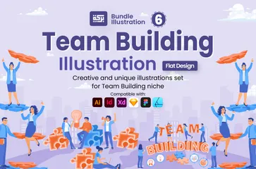 Team Building 1 Illustration Pack