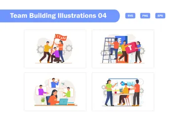 Team Building Illustration Pack