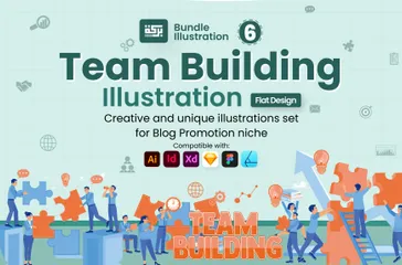 Team Building Illustration Pack