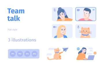 Team Talk Illustration Pack