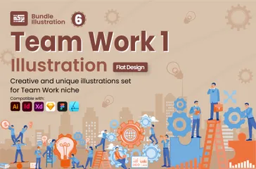 Team Work 1 Illustration Pack