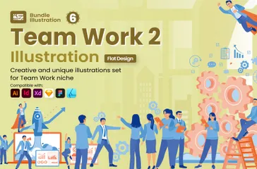 Team Work 2 Illustration Pack