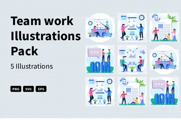 Team Work Illustration Pack