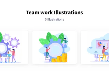 Team Work Illustration Pack