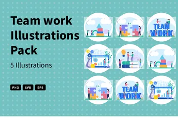 Team Work Illustration Pack