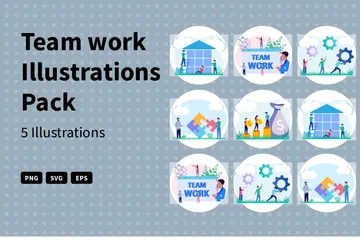 Team Work Illustration Pack