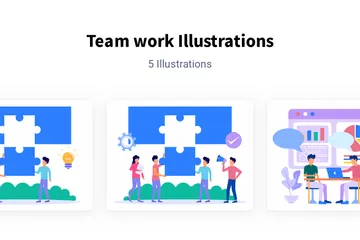 Team Work Illustration Pack