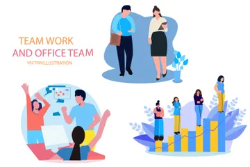 TEAM WORK Illustration Pack