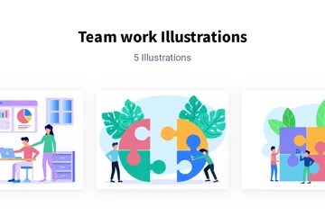 Team Work Illustration Pack