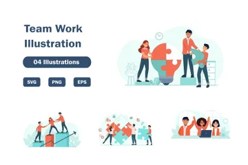 Team Work Illustration Pack