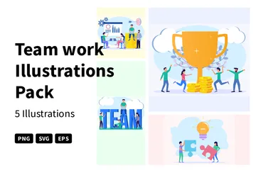 Team Work Illustration Pack