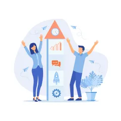 Teamwork And Finance Illustration Pack