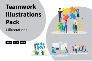 Teamwork Illustration Pack