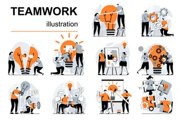 Teamwork Illustration Pack