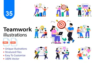 Teamwork Illustration Pack