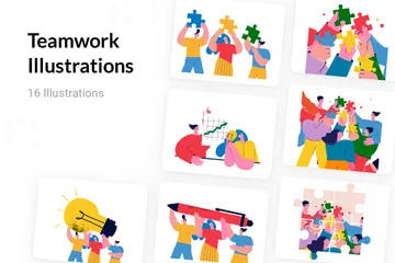 Teamwork Illustration Pack