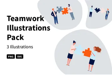 Teamwork Illustration Pack