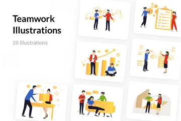 Teamwork Illustration Pack