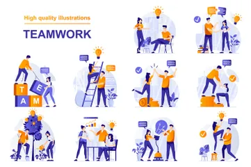 Teamwork Illustration Pack