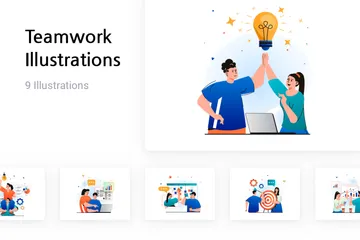 Teamwork Illustration Pack