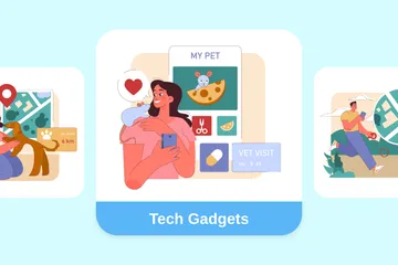 Tech Gadgets Illustration Pack