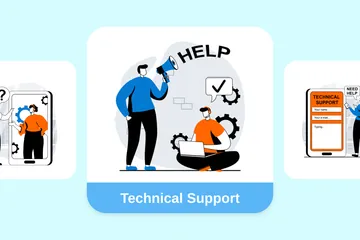 Technical Support Illustration Pack