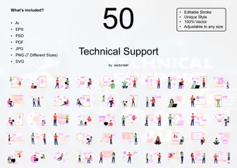 Technical Support Illustration Pack