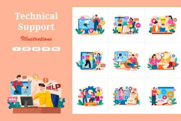 Technical Support Illustration Pack