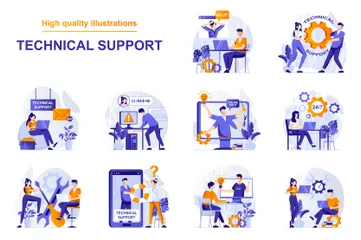 Technical Support Illustration Pack