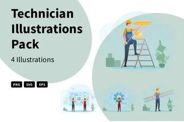 Technician Illustration Pack