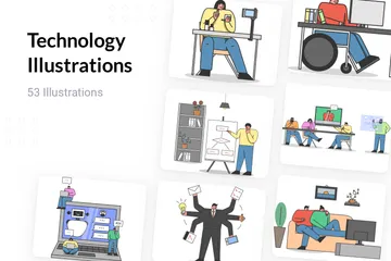 Technologie Illustrationspack