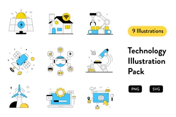 Technologie Illustrationspack