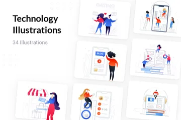 Technologie Pack d'Illustrations