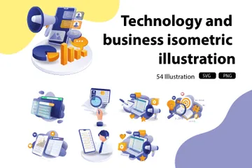 Technologie et affaires Pack d'Illustrations