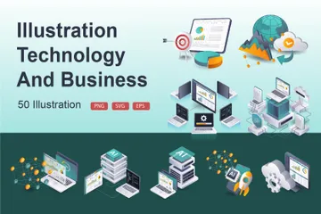 Technologie et affaires Pack d'Illustrations