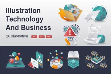 Technologie et affaires Pack d'Illustrations