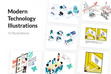 Technologie moderne Pack d'Illustrations
