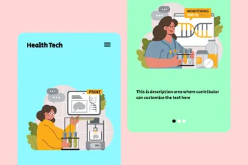 TECHNOLOGIE DE SANTÉ Pack d'Illustrations