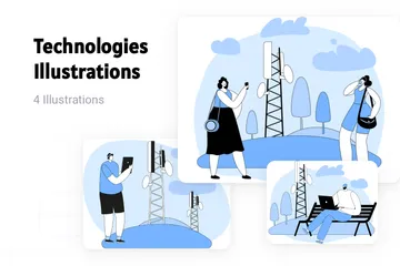 Technologien Illustrationspack