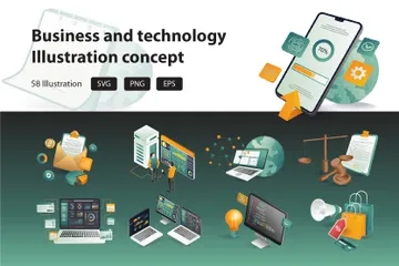 Technology Business Illustration Pack