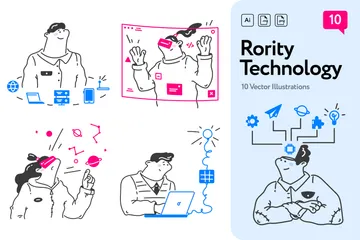 Rority Conjunto de Ilustrações